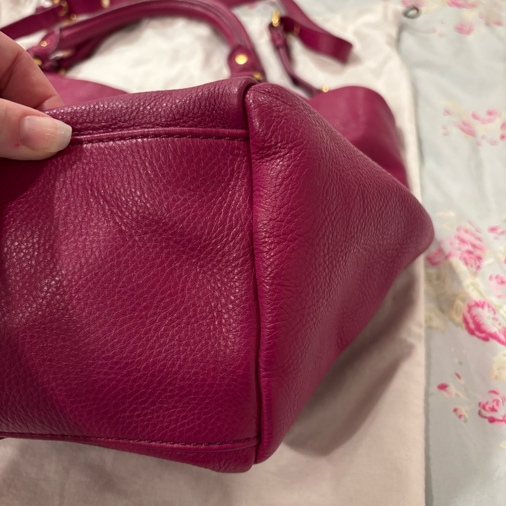 Marc By Marc Jacobs vibrant magenta Pebbled Leather Satchel - Picture 4 of 11